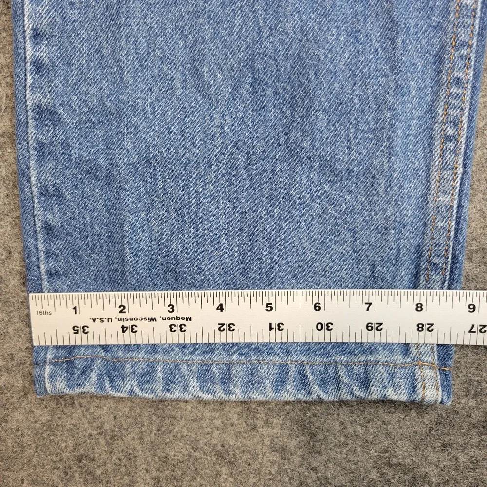 Levis 505 Jeans‎ Mens 36x30 Blue Denim Regular Fit Red Tab Straight Leg Casual